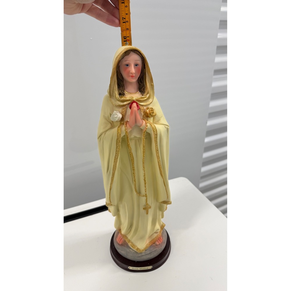 Rosa Mistica Virgin Mary Statue 16.5" Figurine Our Lady Mystical Rose Catholic - Picture 7 of 7